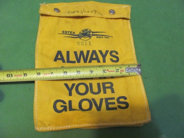 Vintage yellow Estex Canvas Glove 2211 – Sleeve / Glove Bag
