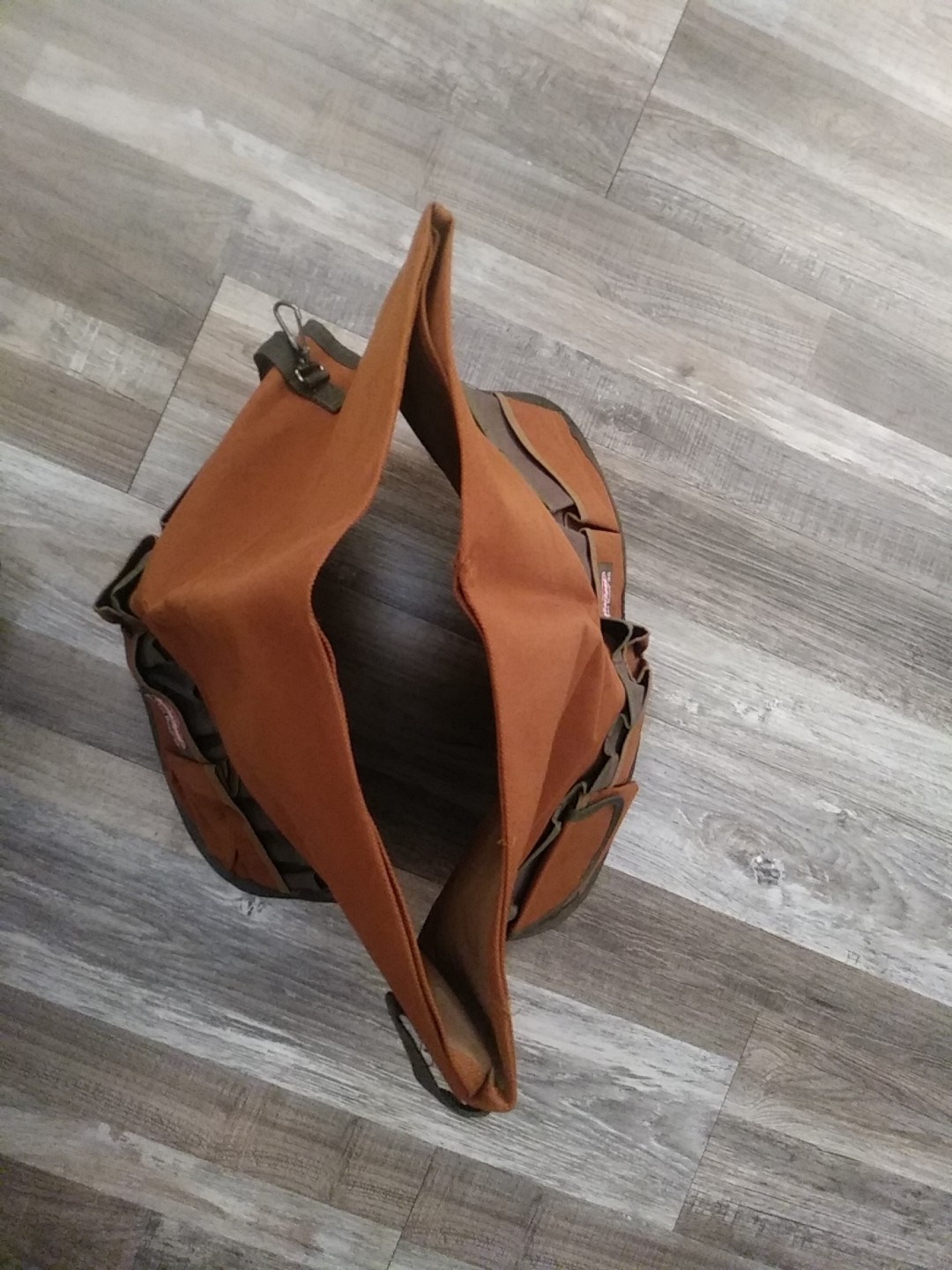 BucketBoss 35 Brown Tool Belt Organizer with Multiple Compartments