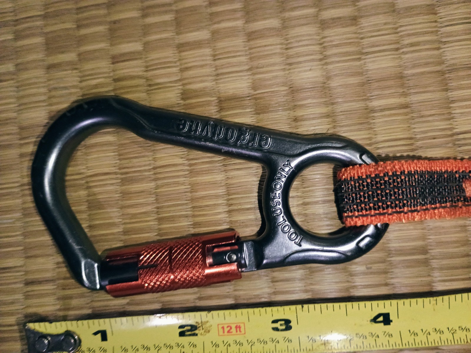 Ergodyne Squids 3110FX 10Lbs Standard 2 Carabiner Tool Lanyard, ~30 inches long