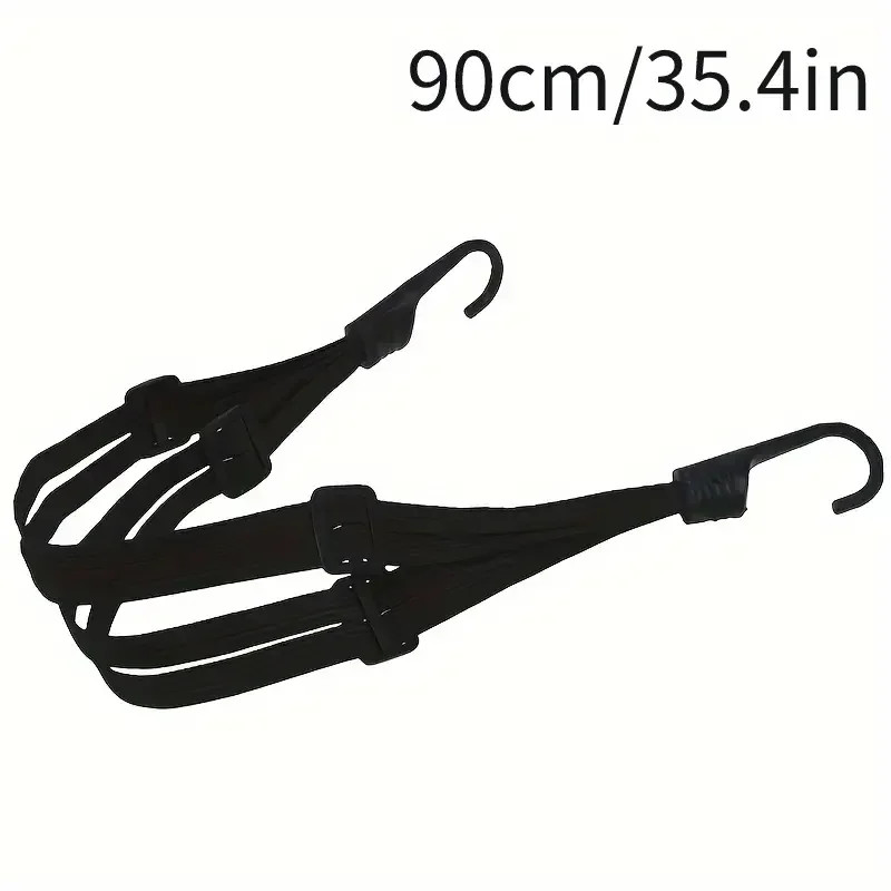 1Pc Motorcycle Elastic Suitcase with Safety Hook-Versatile Helmet Mesh Gear