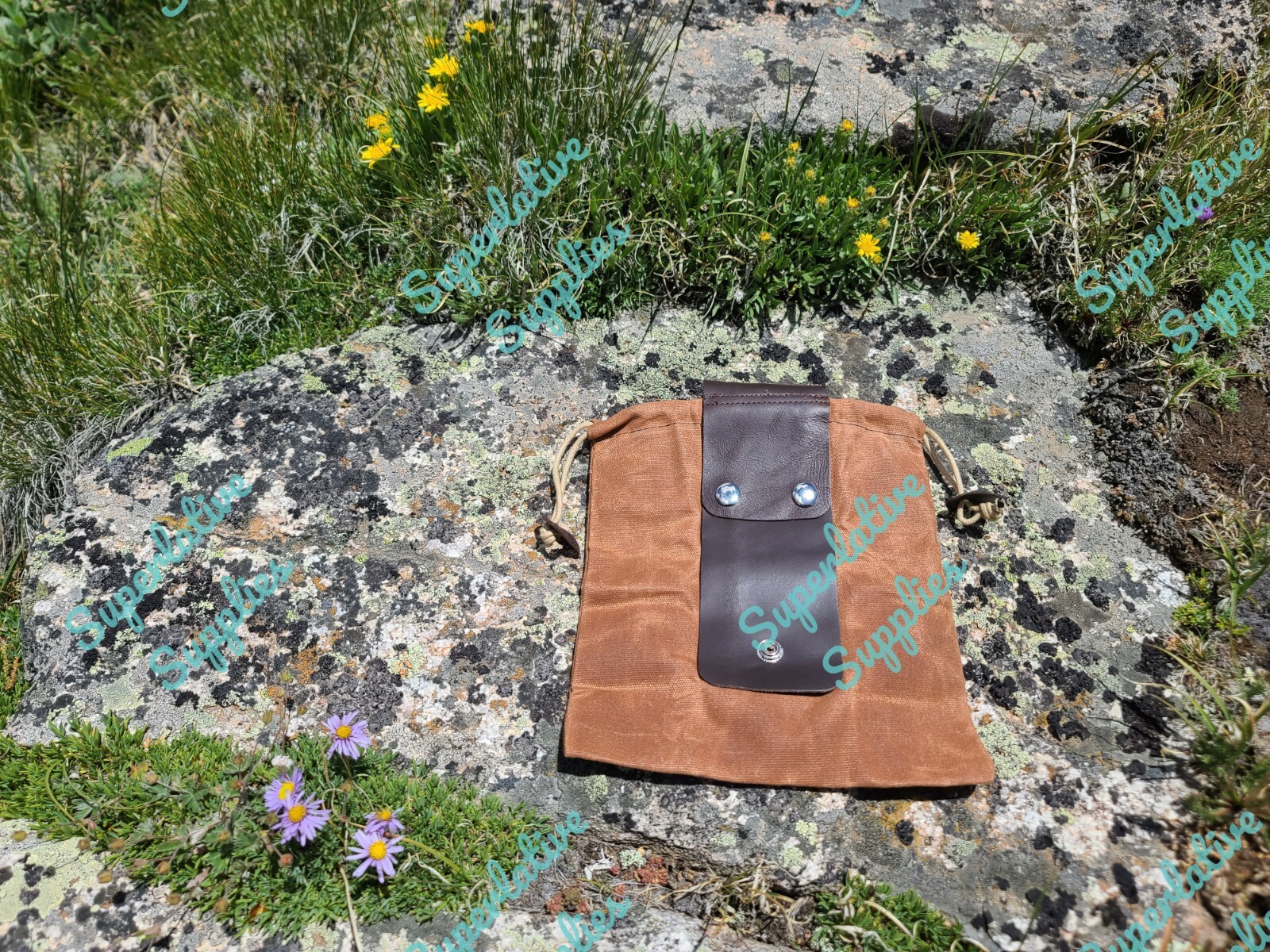 Canvas Drawstring Bag Trail Pouch Foraging Hiking Camping Ammo Shells: USA