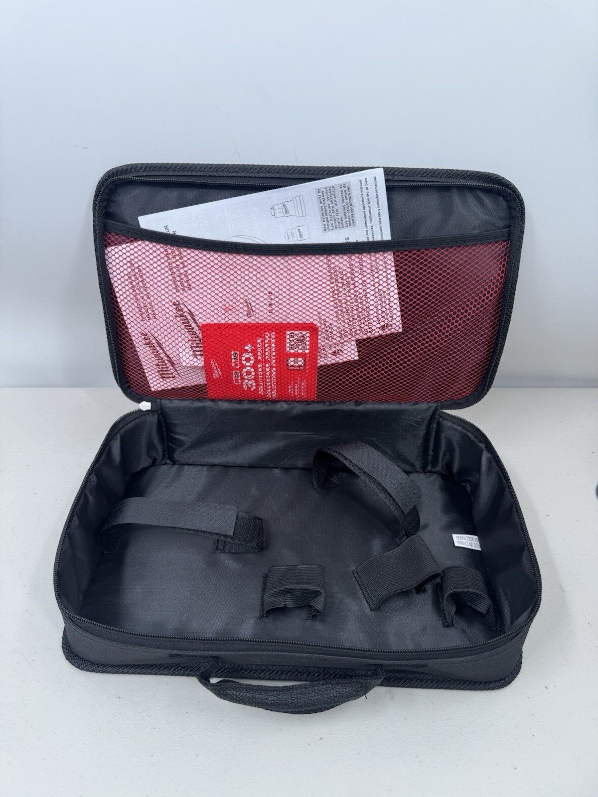 Milwaukee M12 Fuel Soft Case Tote Tool Bag Empty Red Black Tough Fabric
