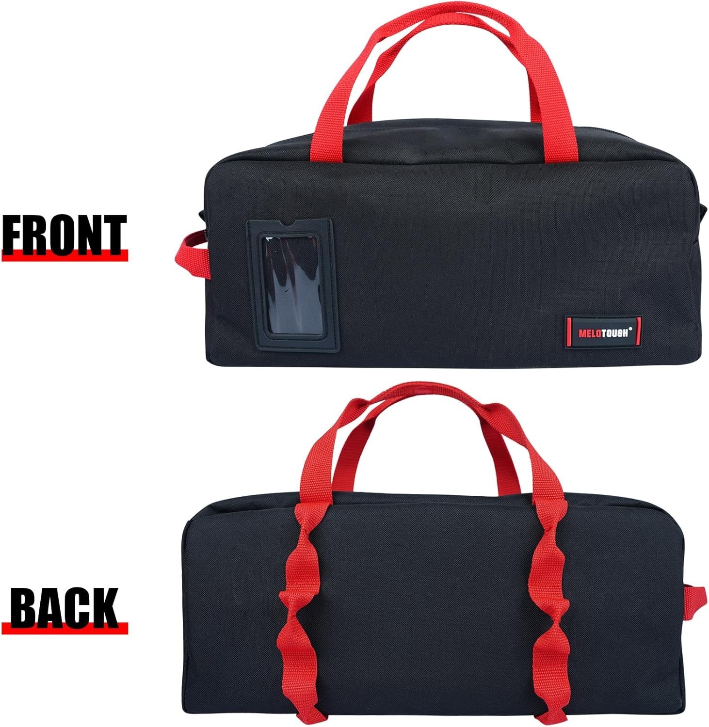 Heavy Duty Canvas Tool Bag 16 Inch Portable Organizer for Electricians Plumbi…