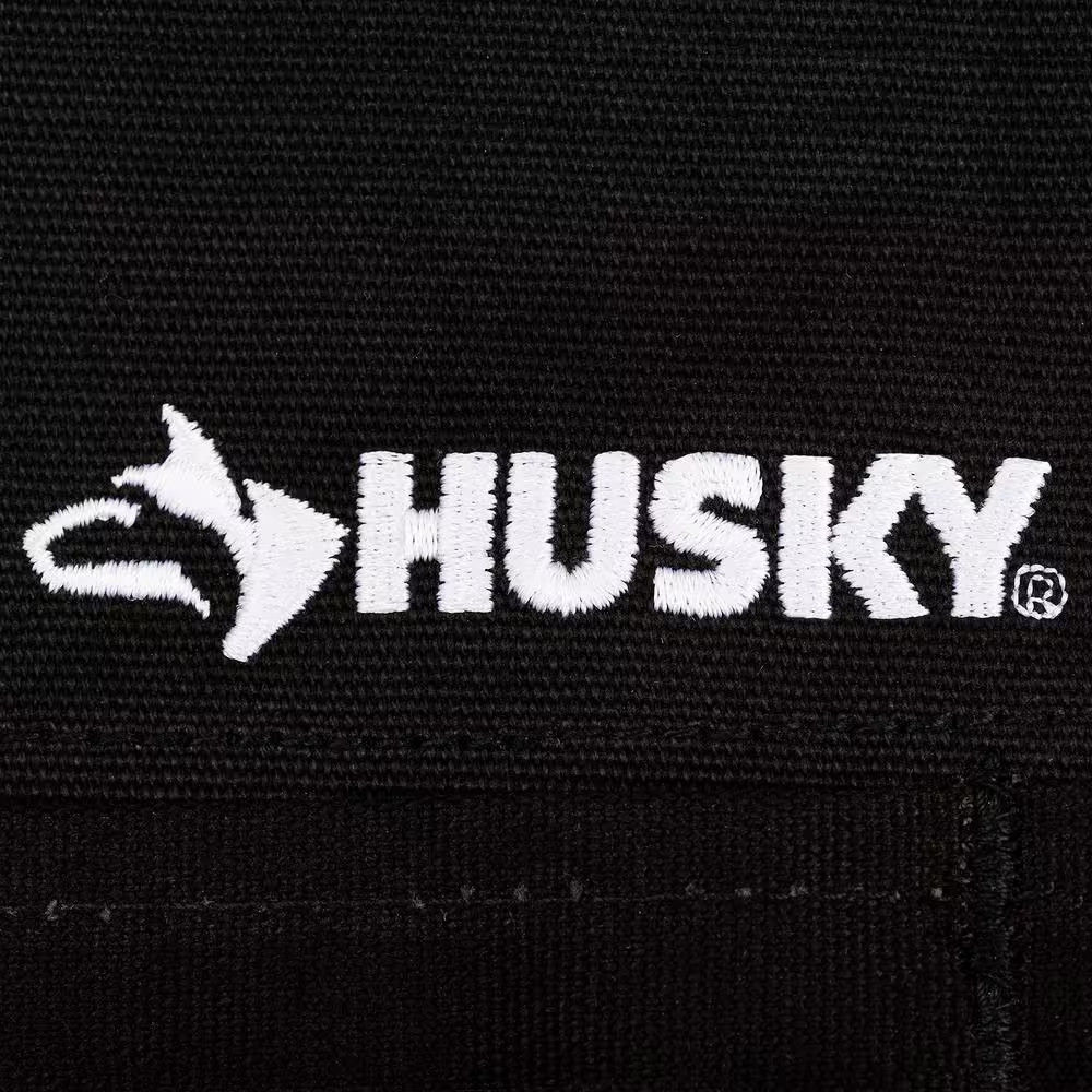 23 In. 16-Pocket Black Canvas Bib Tool Work Apron