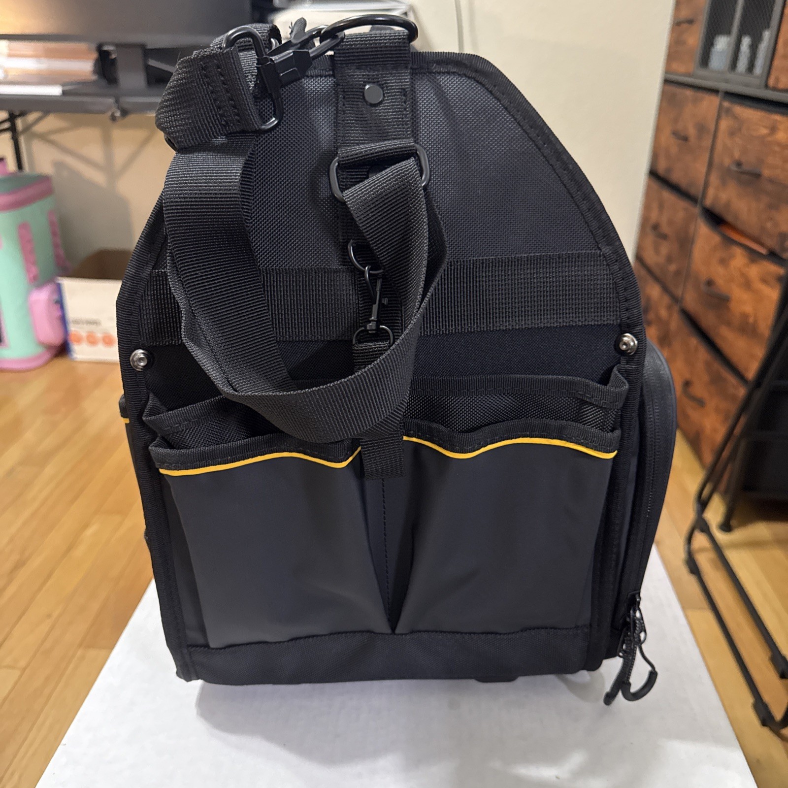 DEWALT 11″ Electrician Tote: Durable Water-Resistant Tool Bag (DWST560105)