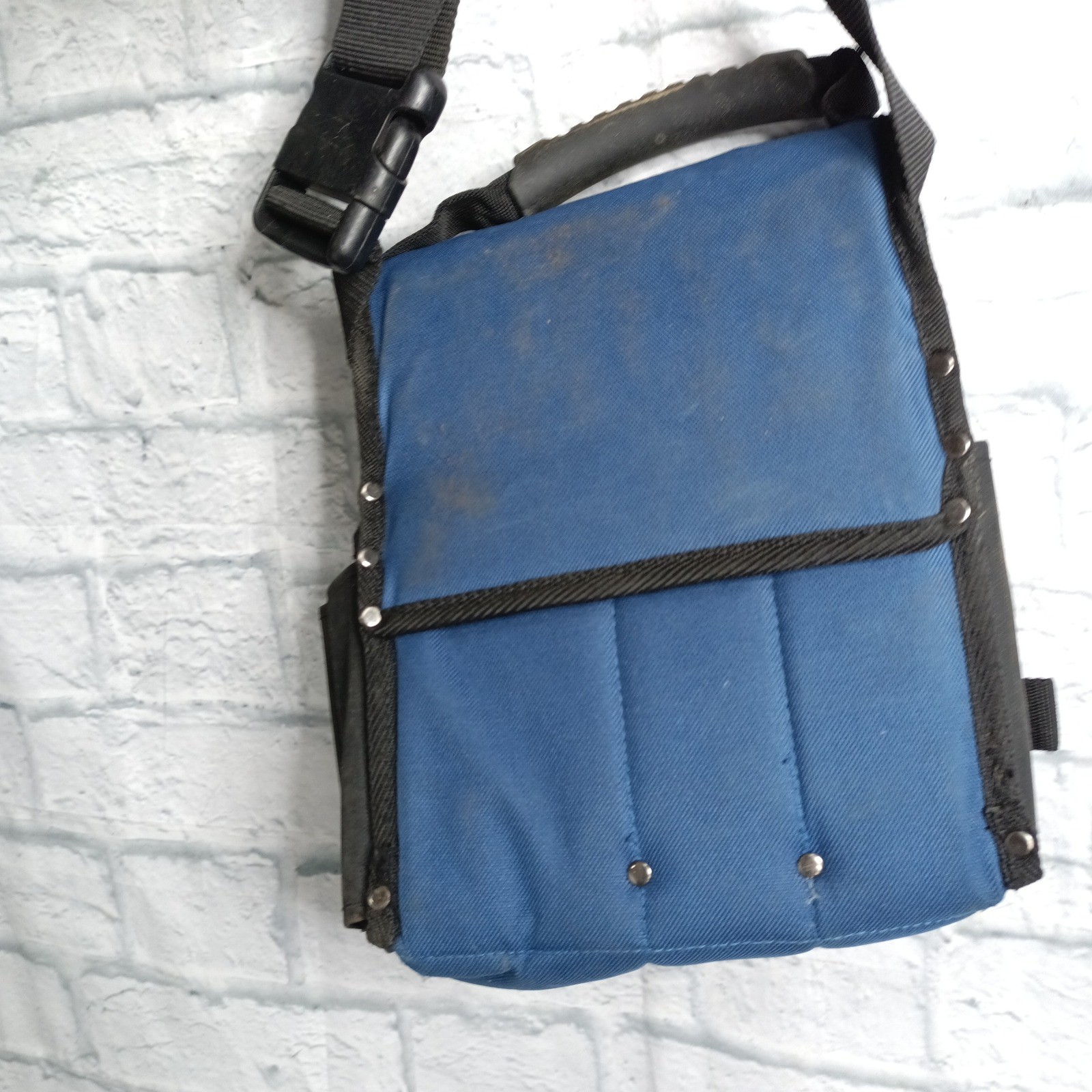IDEAL Journeyman Electrician’s Tote Tool Pouch Blue/Black Fabric RANKEN s10