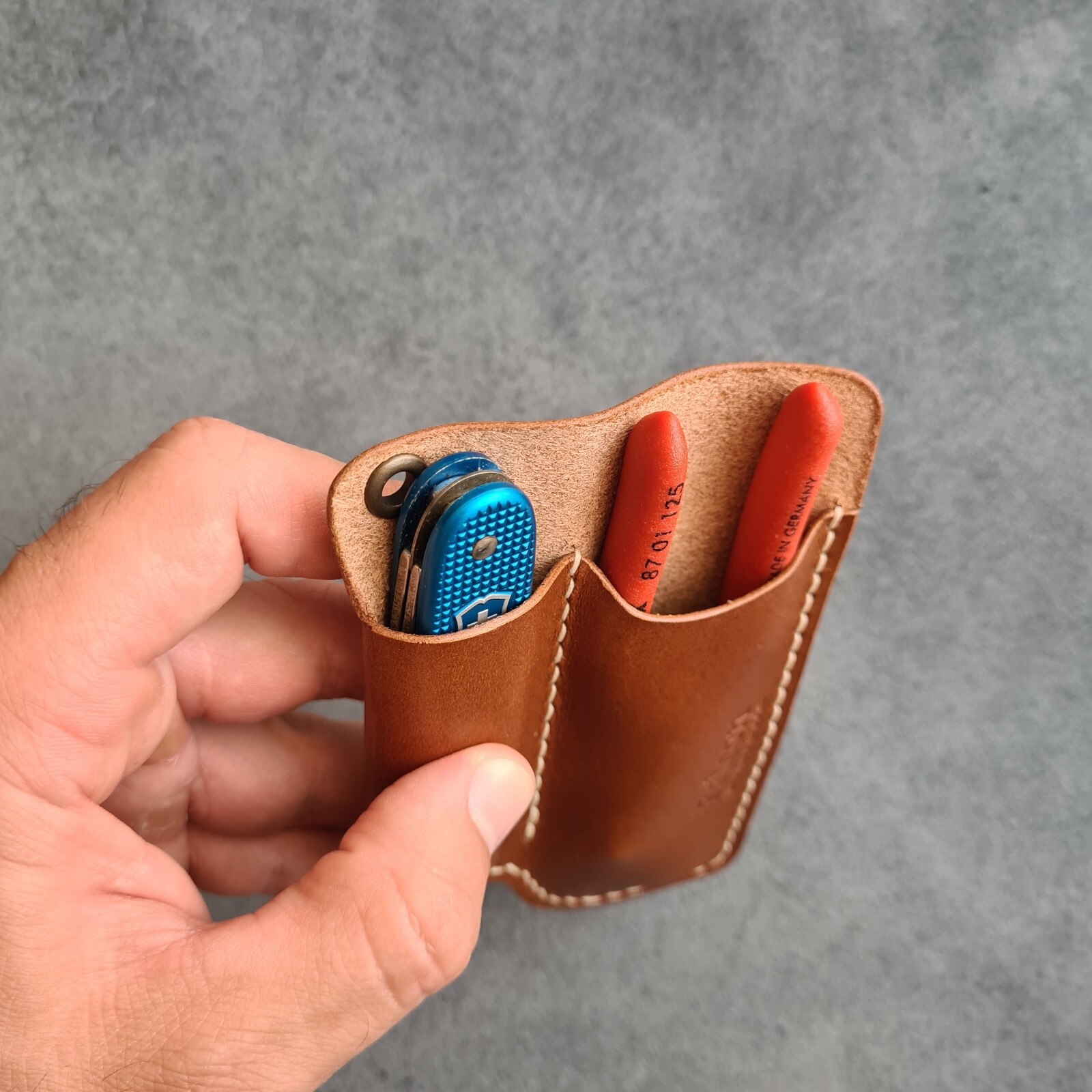 Handmade Leather Sheath for Knipex Pliers Cobra 125 and SAK