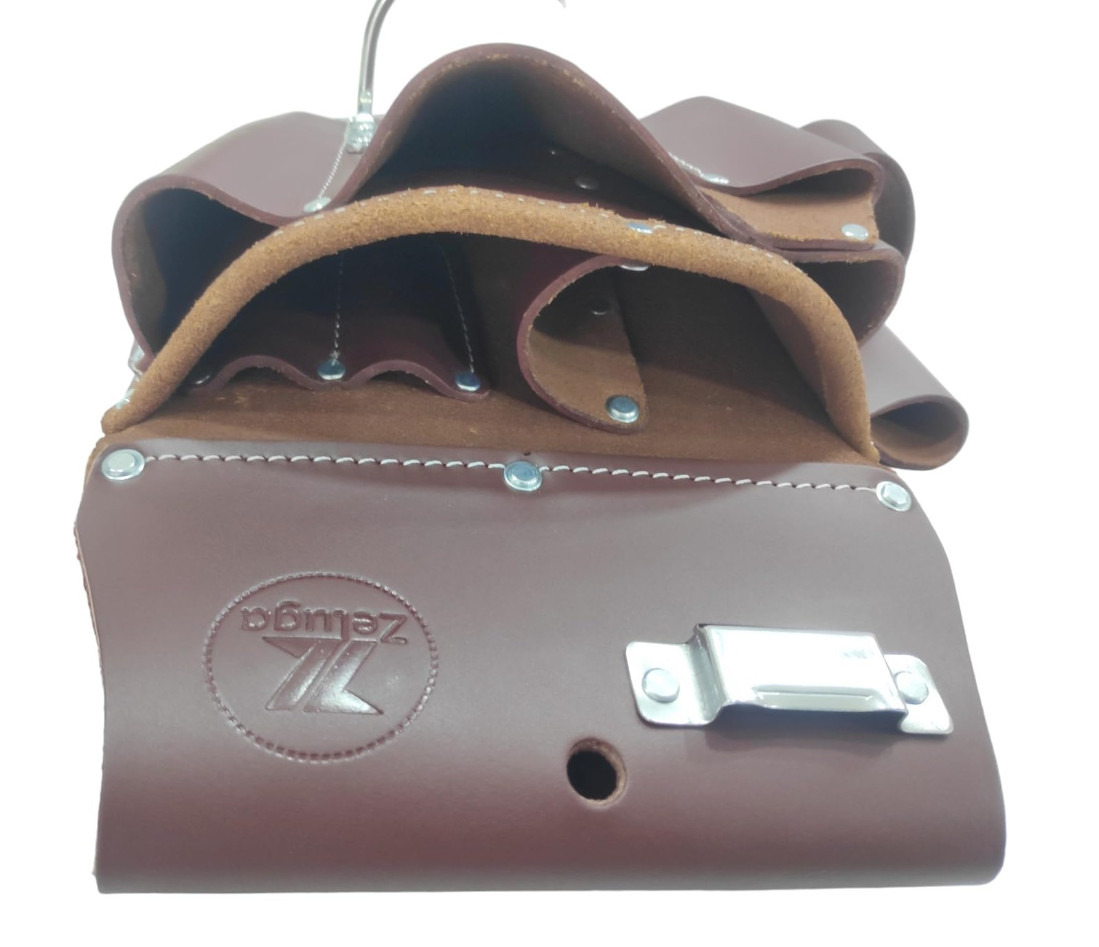Cherry 11 Pocket Pro Leather Drywall Pouch Heavy Duty Carpenter Tool Bag