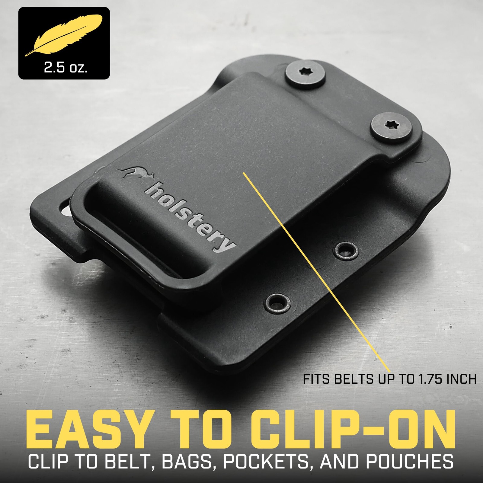 Heavy Duty Tool Belt Drill Holder Clip On Holster Cordless Impact Nailer Tape