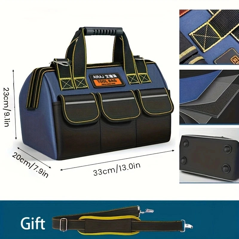 1680D Multifunctional Tool Bags Oxford Cloth Electrician Bags Waterproof and Wea