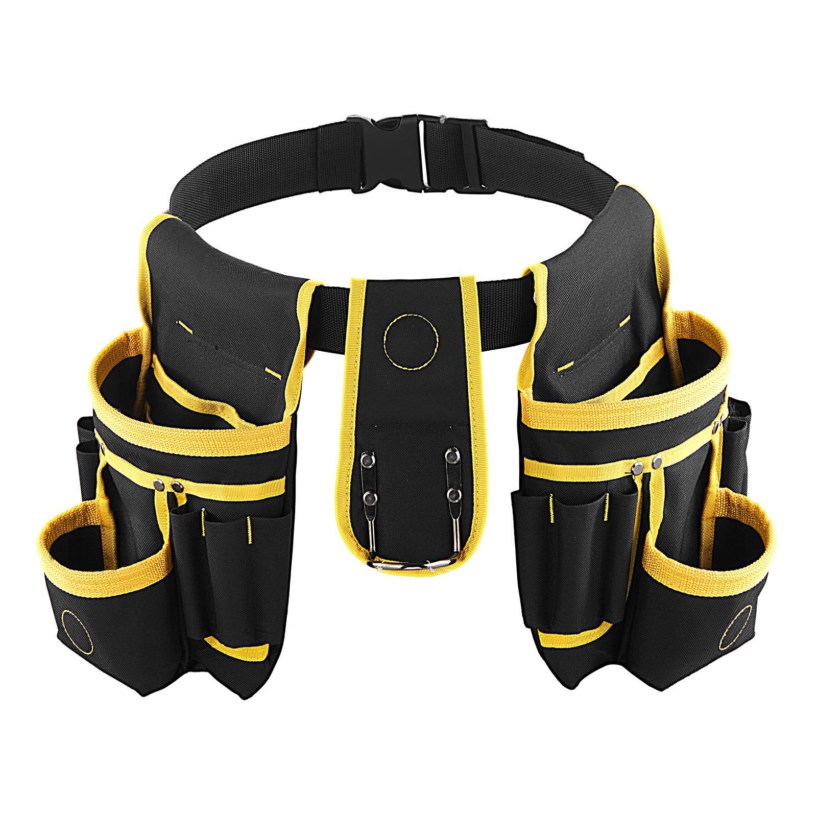 28-Pocket Magnetic Tool Belt, 600D Polyester, Adjustable 31-48in Waist