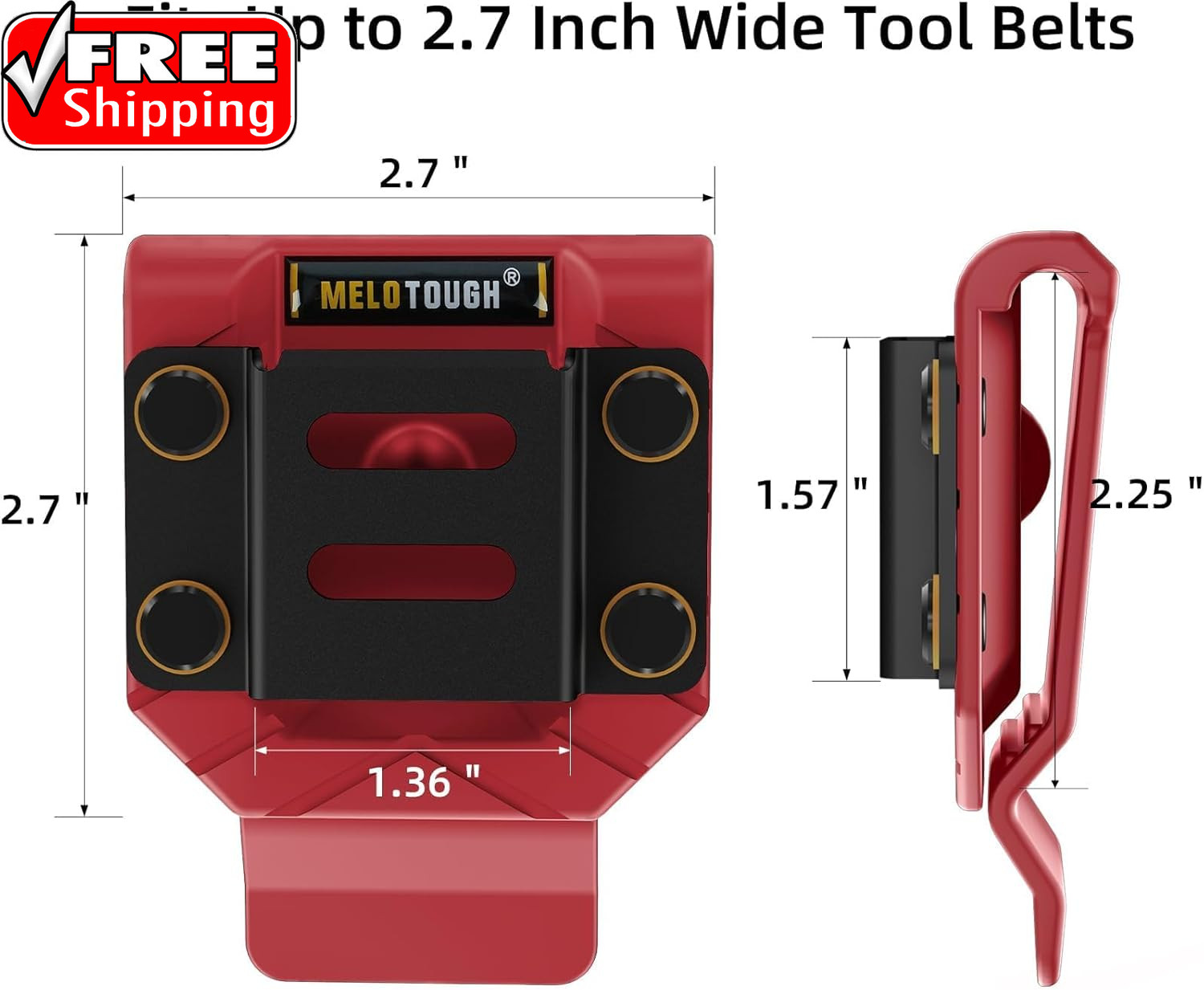 Drill Belt Clip,Drill Holder for Tool Belt,Measuring Tape Holder for Impact Driv