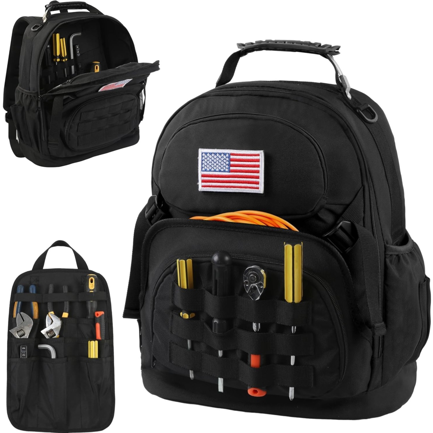 Waterproof Tool Storage Backpack – Adjustable & Comfortable for Any Professional