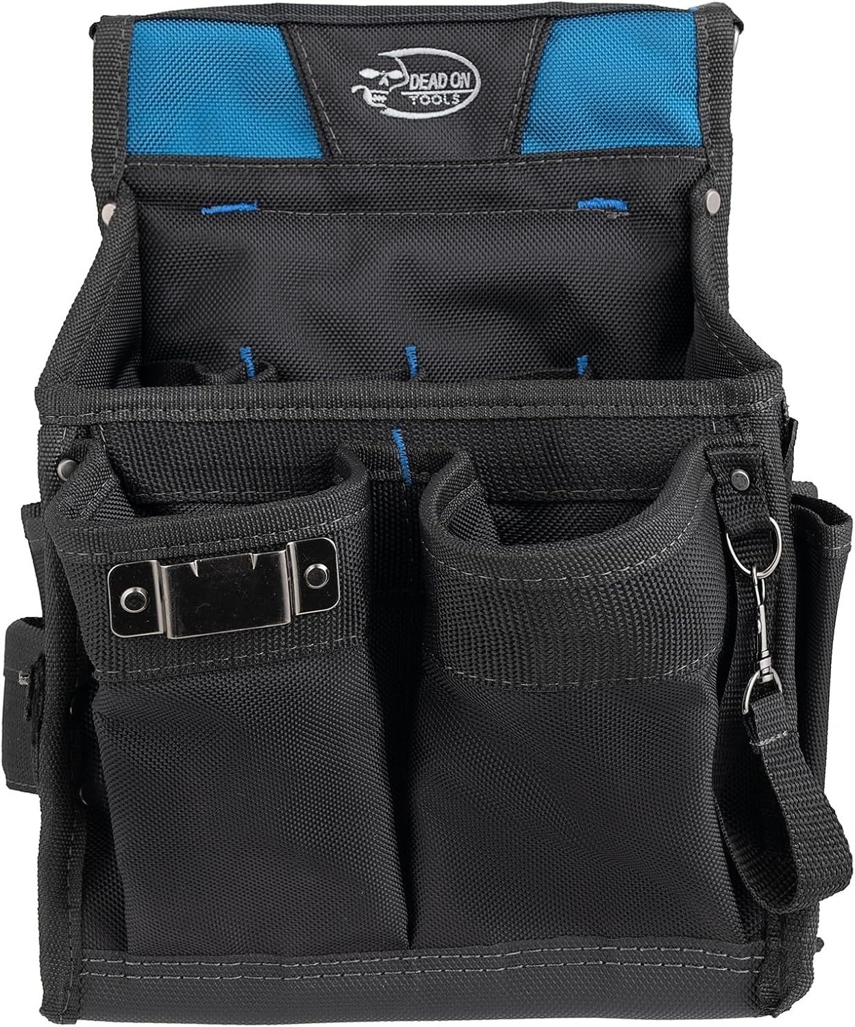 Compact Black Electrician Tool Pouch with 20 Pockets for Ultimate Organization