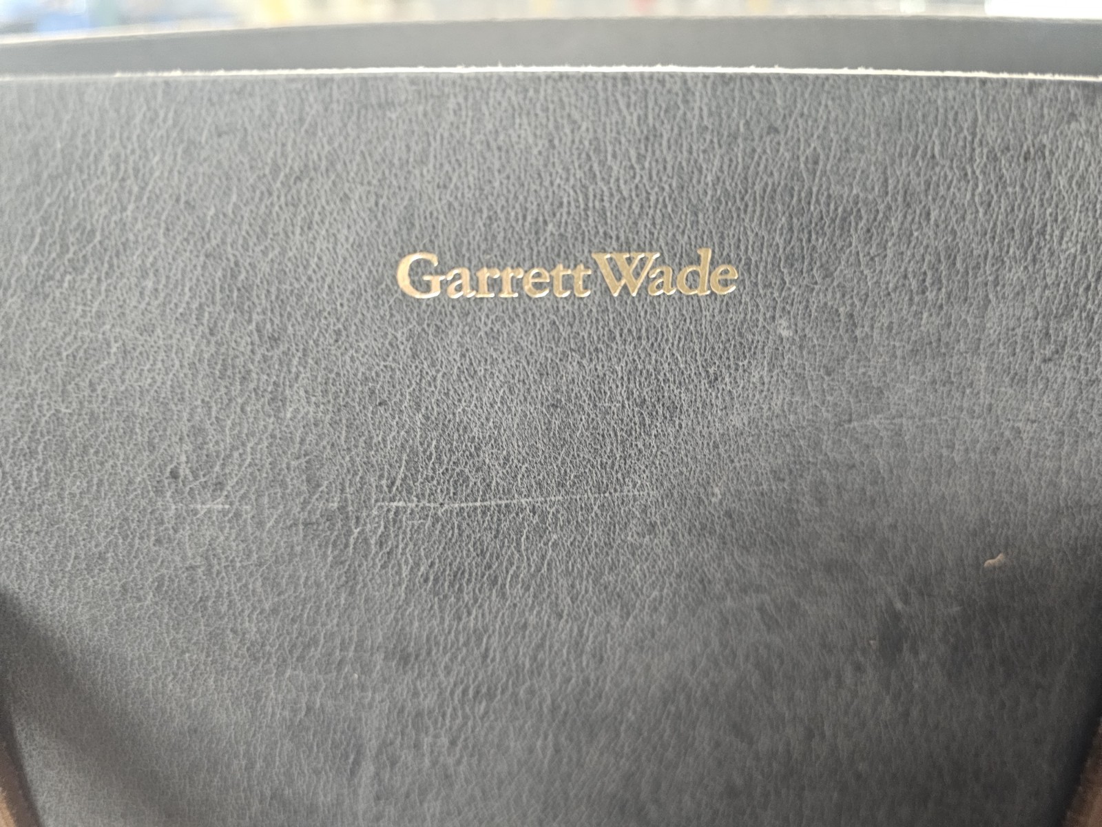 Garrett Wade Portable Tan Buffalo Hide Leather Tool Bag Carryall