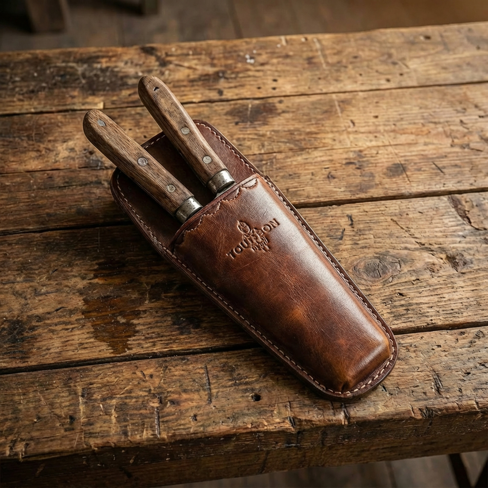 Tourbon Leather Plier Sheath Garden Tool Holder Shears Pruning Pouch Belt Clip