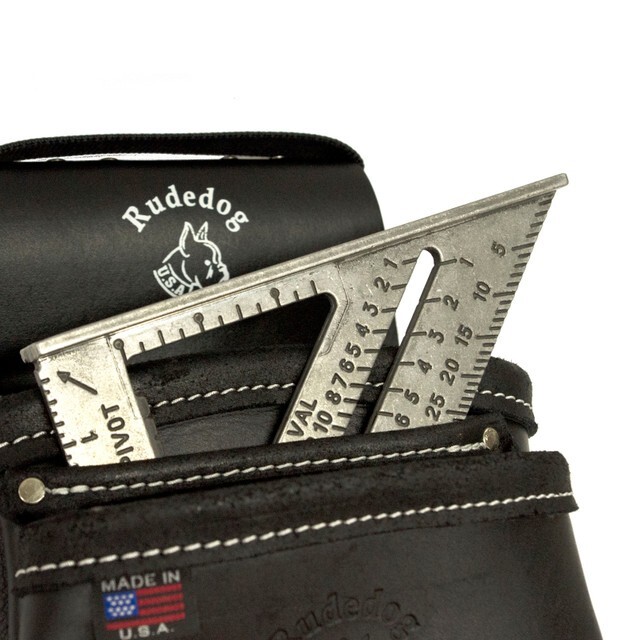 Professional Leather 2 Pocket Utility Tool Bag – Rudedog U.S.A. #1042