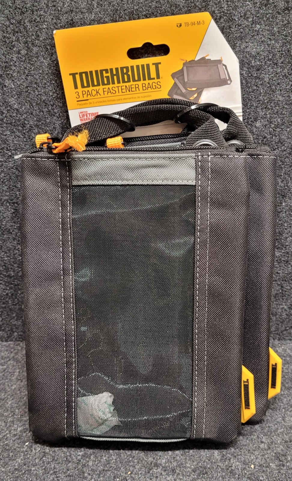 TOUGHBUILT ClipTech 3pc Tool Belt Set TB-CT-111-CP + Fastener Bags + Holders