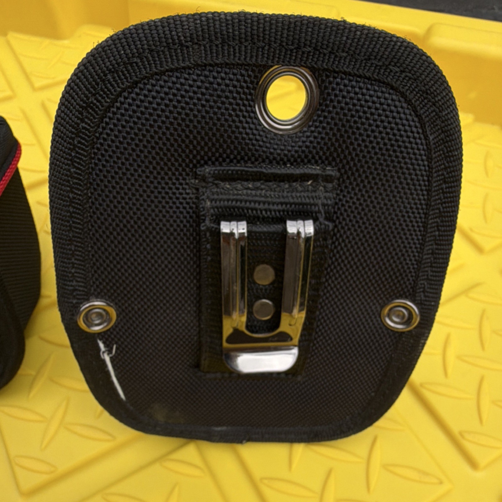 Husky Black and Red Tool Pouch Holster Holder Belt Clip Set of 2