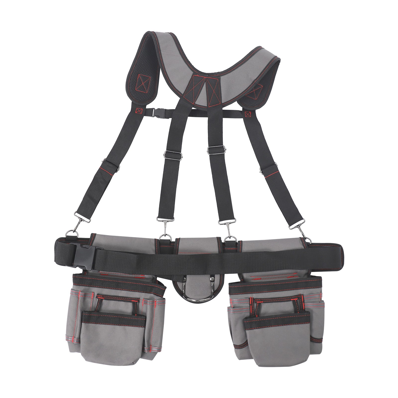 Tool Belt Tool Bag Multifunctional Electrician Tool Bag w/Suspenders Waist-Mount