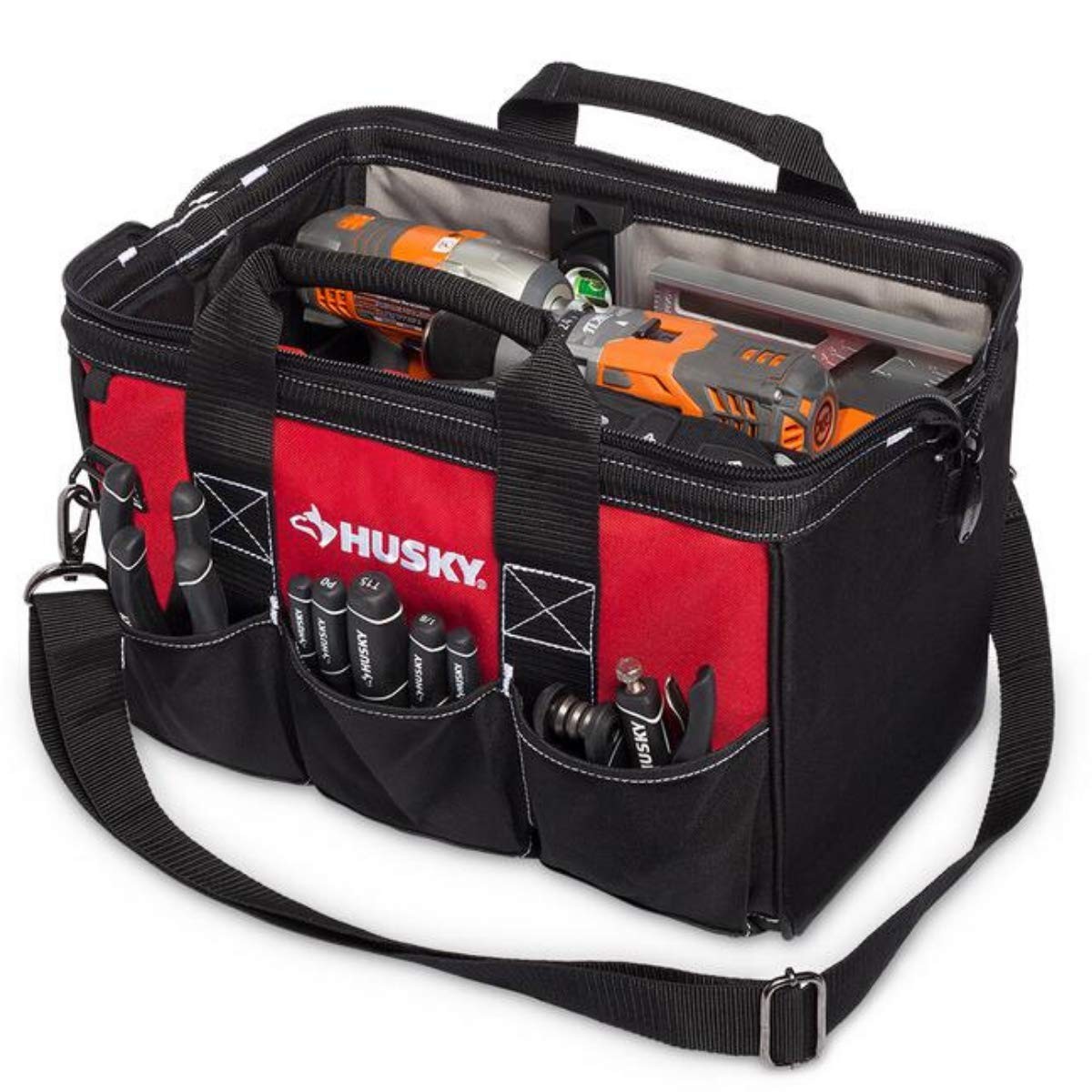 18 in., 15 in. and 12 in. Tool Bag Combo in Red