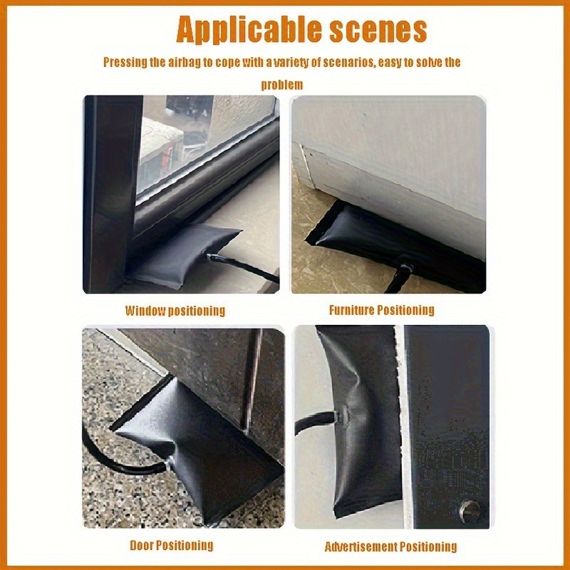 Pump Wedge Air Bag Tool – Multi-Size for Door, Window & Furniture Positioning