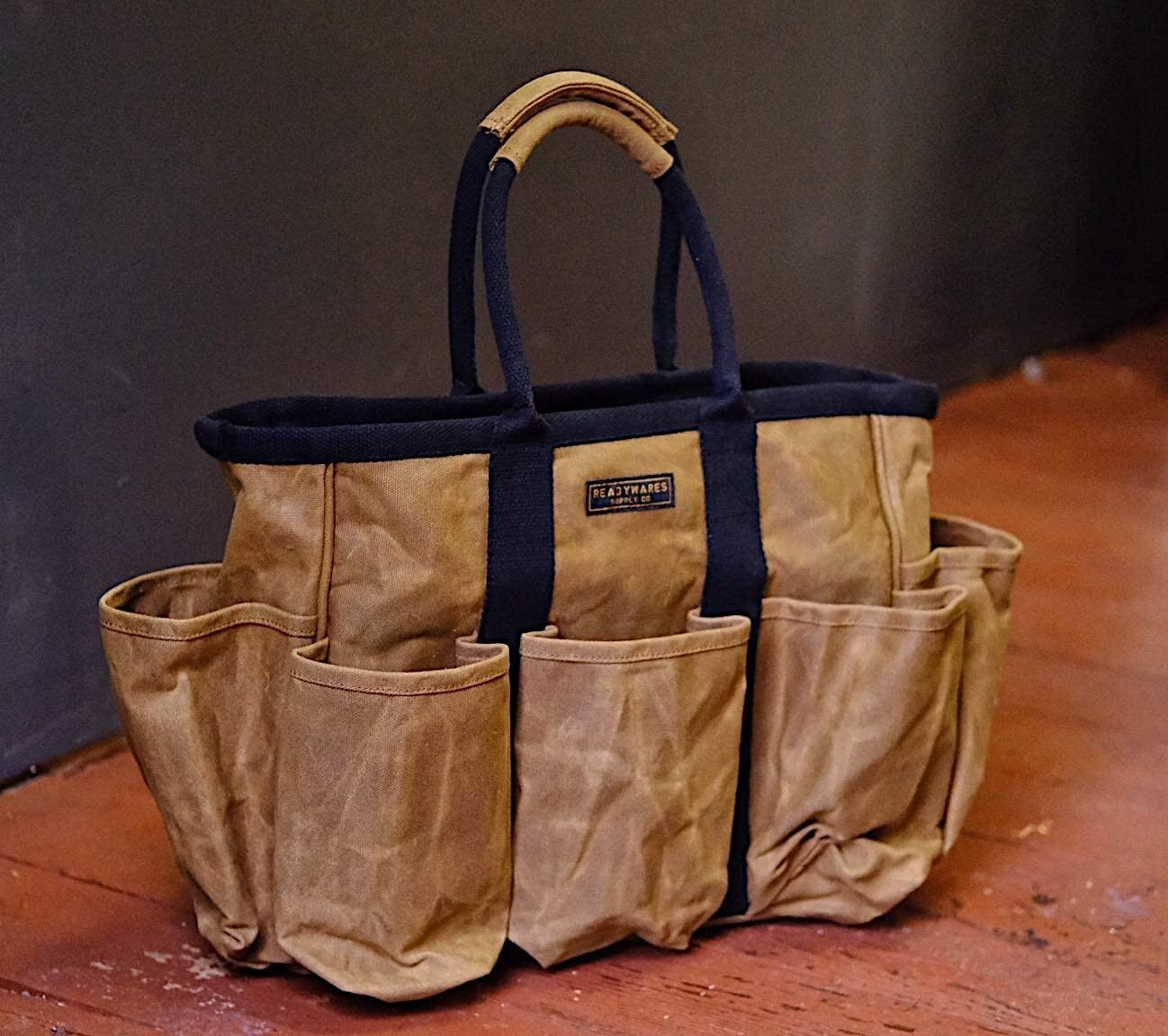 14’ Waxing Canvas Supply Bag / Gardening Tool Tote / Cleaning Organiser