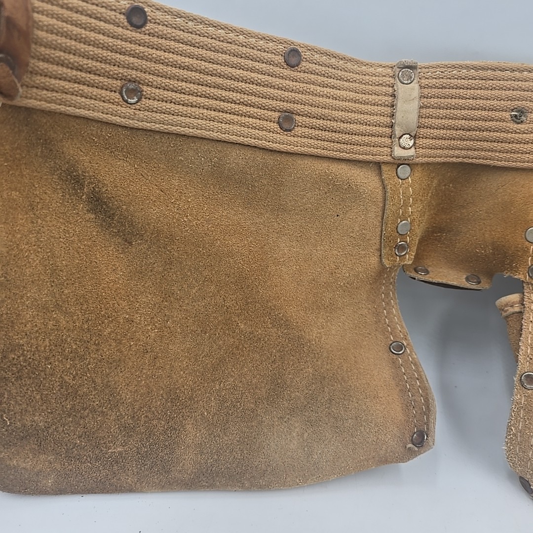 Vintage Sears Craftsman Carpenter Tool Belt Apron 45147 Heavy Top Grain Cowhide
