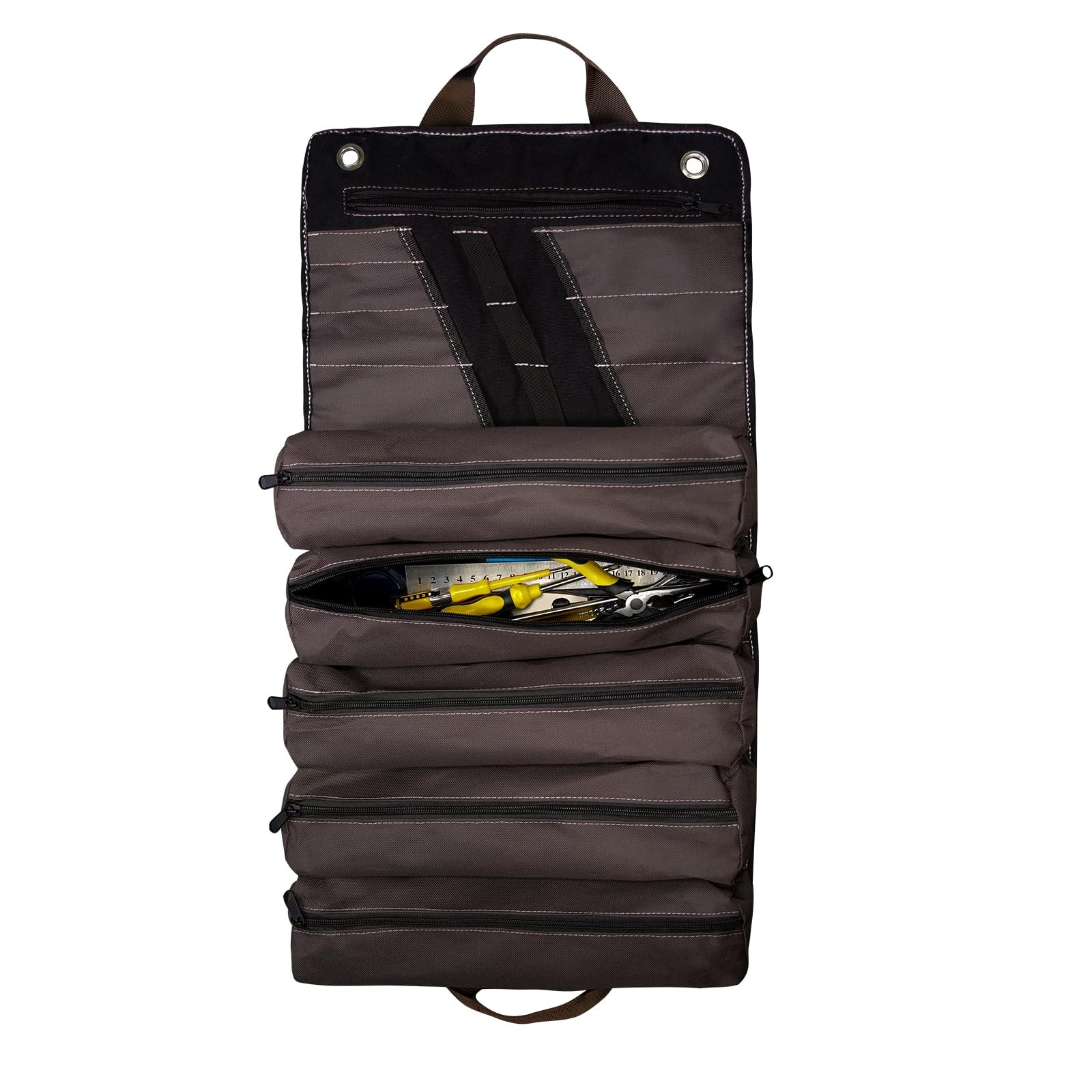 15L Heavy Duty Roll Up Tool Bag Organizer Wrench Socket Pouch Mechanic