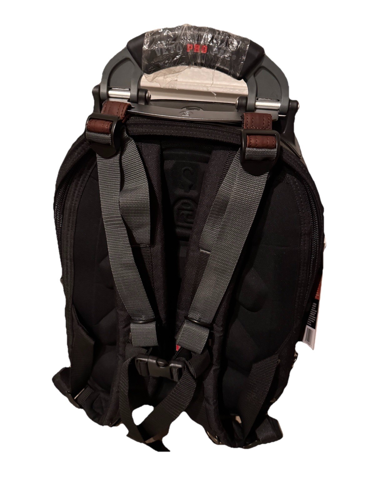 VETO PRO PAC Tech Pac Tool Backpack Portable Water Resistant Black Gray Brown