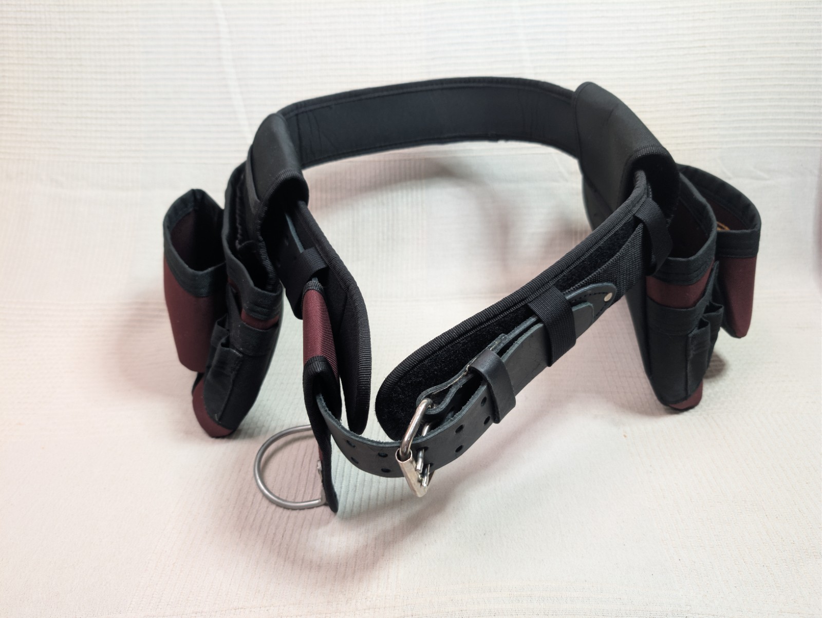 AWP General Construction Carpenter Tool Rig | Padded Adjustable Leather Belt