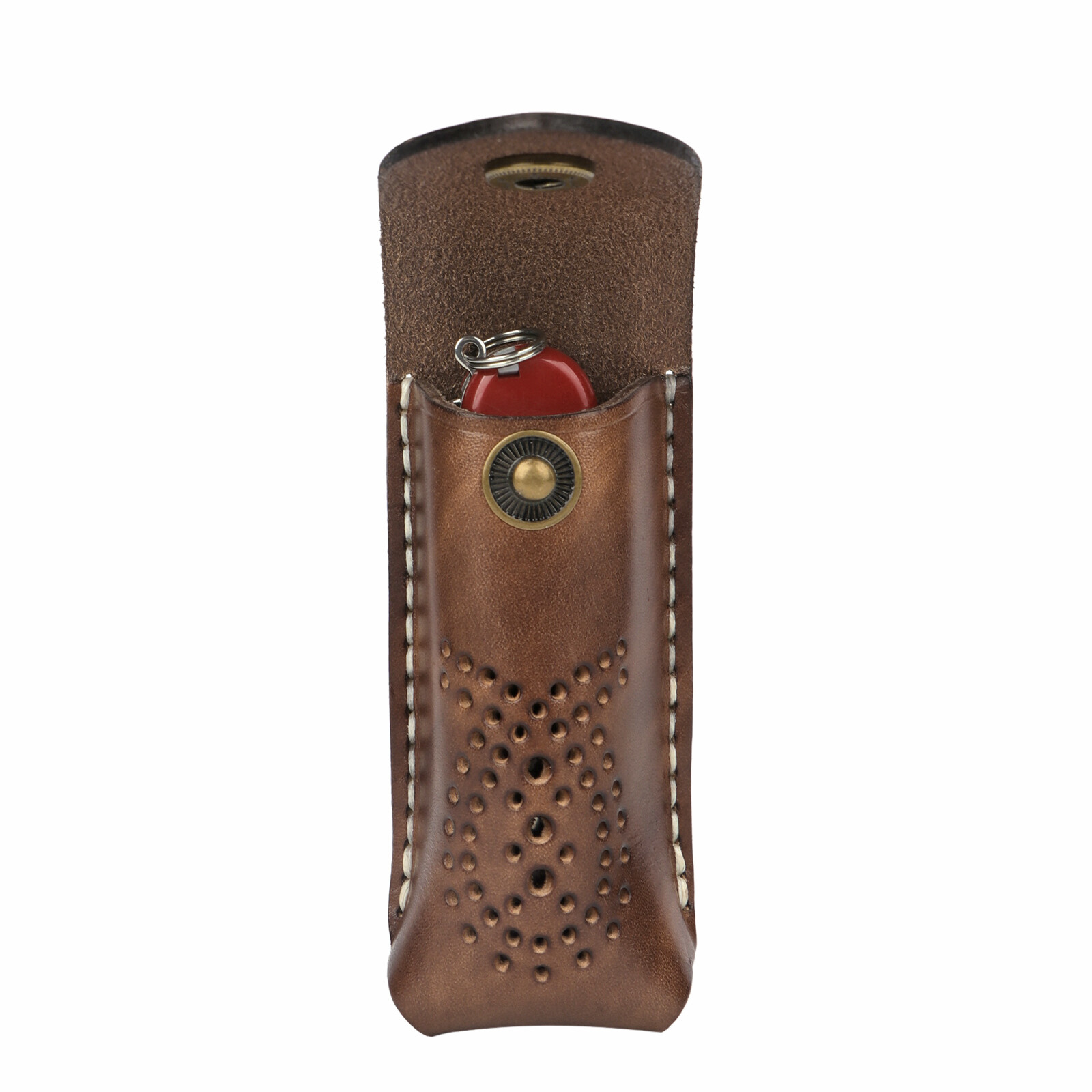 TOURBON Leather 3.5in Pocket Knife Sheath Knives Case Belt EDC Pouch Camping USA
