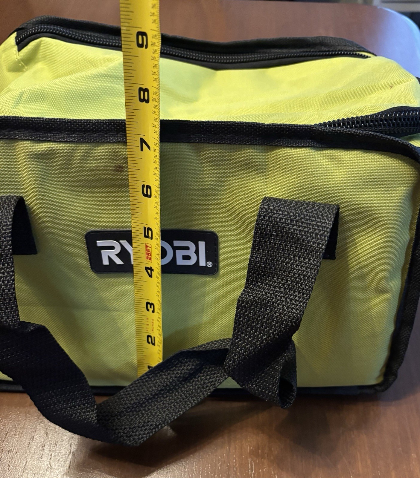 Ryobi Fabric Tool Bags Empty Lot Of 2 Green With Handles Storage Containers