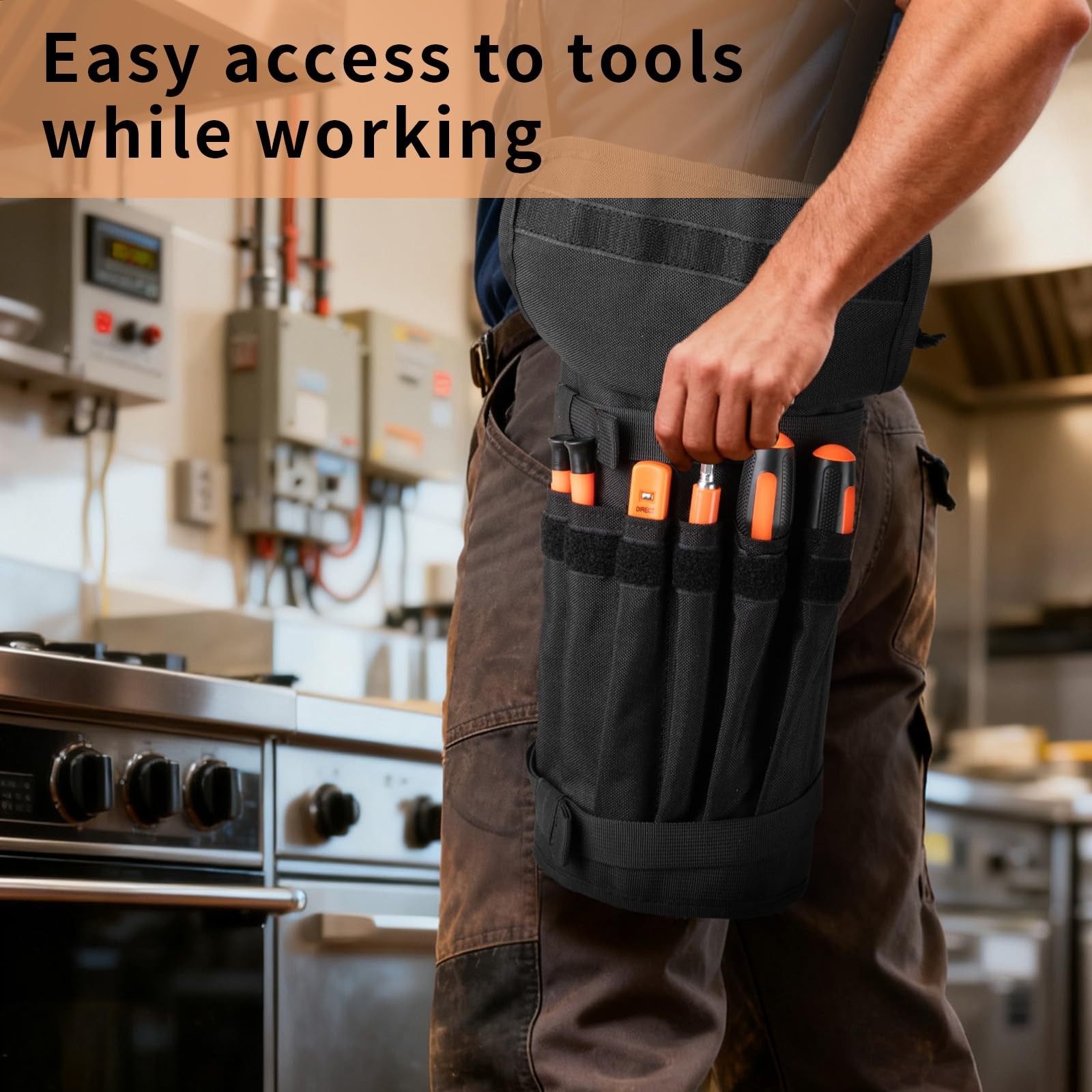 Roll Up Tool Kit Portable Large Capacity Storage Organizer Carrying Pouch Bag