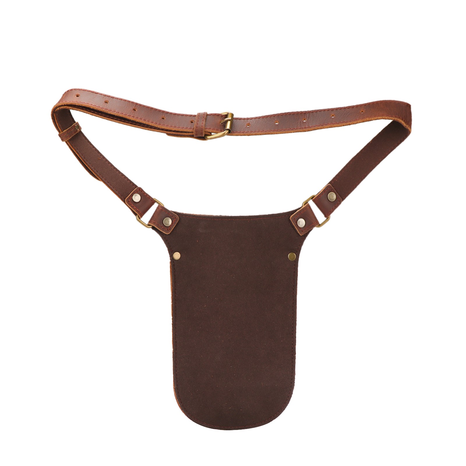 TOURBON Leather Garden Tool Florist Organizer Belt Bag Storage Phone EDC Case