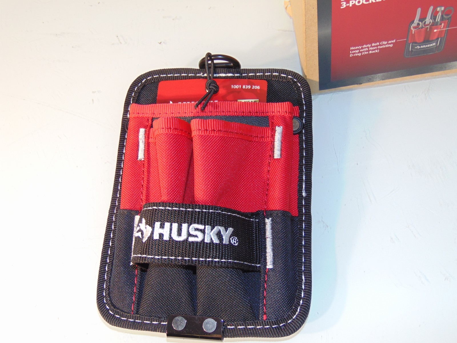 6 Pack Lot HUSKY 5 in (12.7 cm) 3-POCKET POUCH Full Case