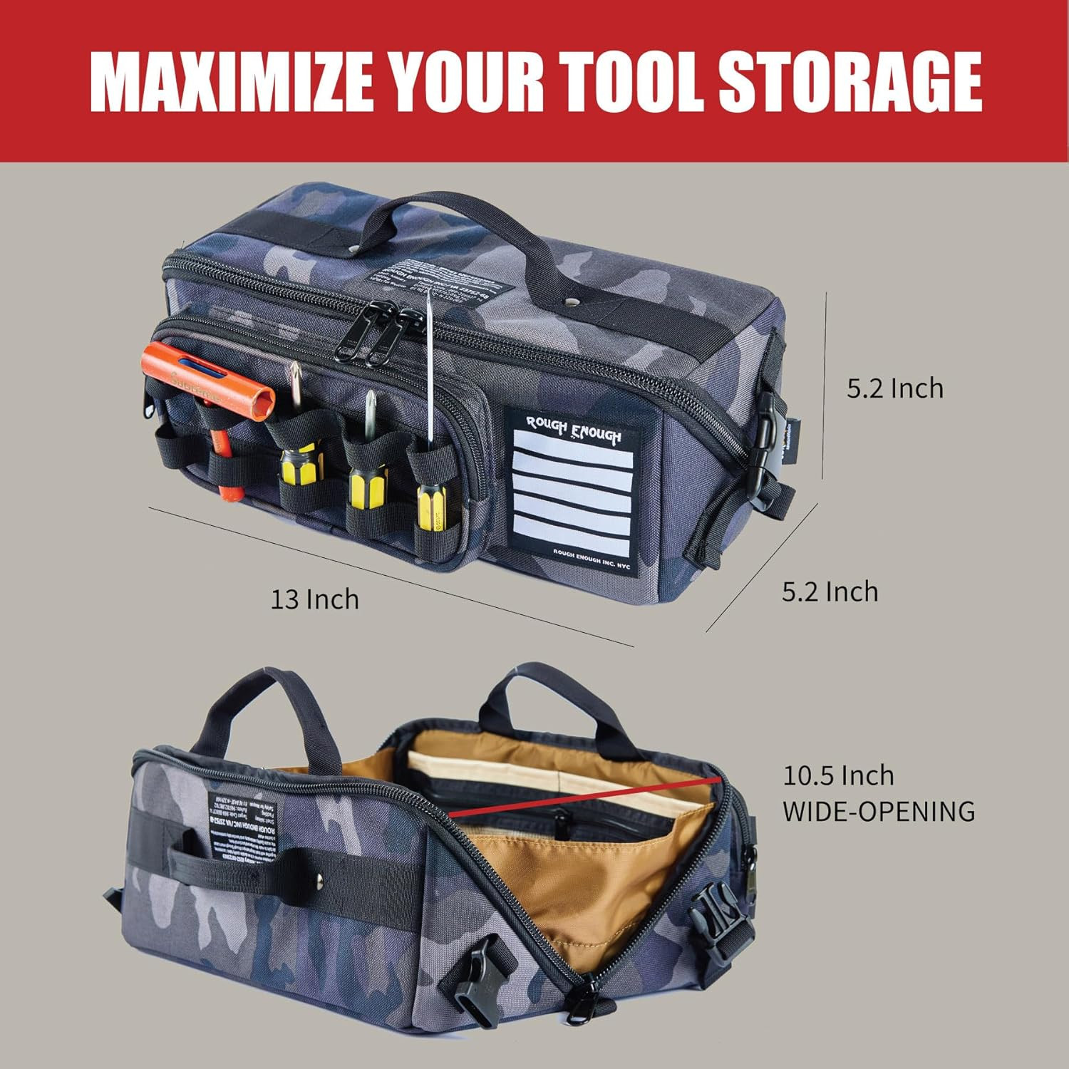 Rough Enough Heavy Duty Small Tool Bag Organizer – Durable & Versatile