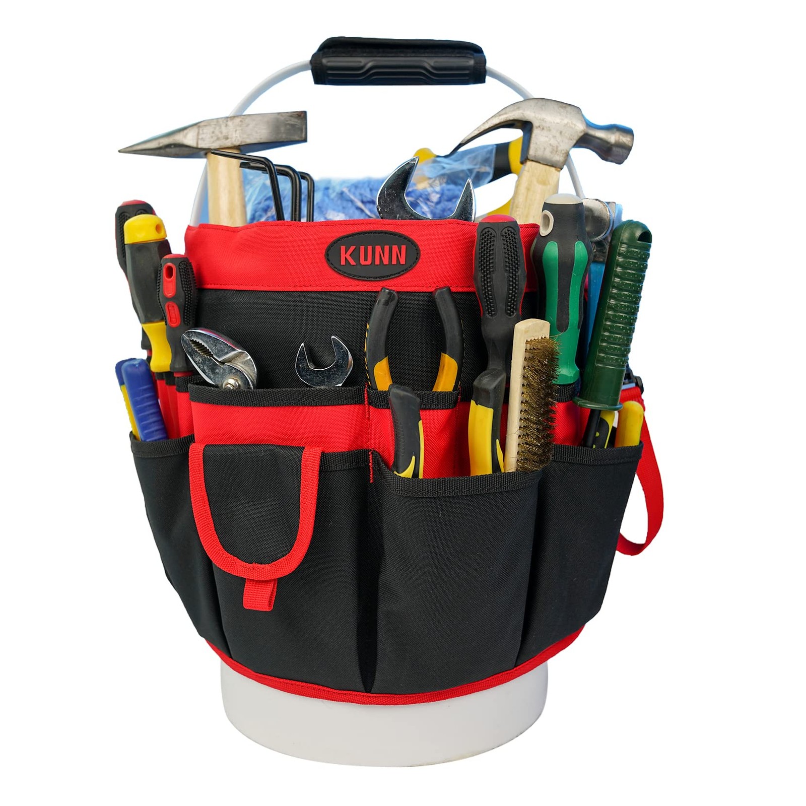 Bucket Tool Organizer 35 Pockets Fits 5 Gallon Buckets Garden Carpenter