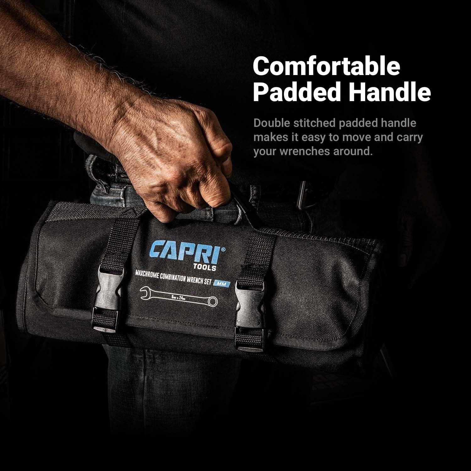 Capri Tools Wrench Roll up Pouch Standard Pockets
