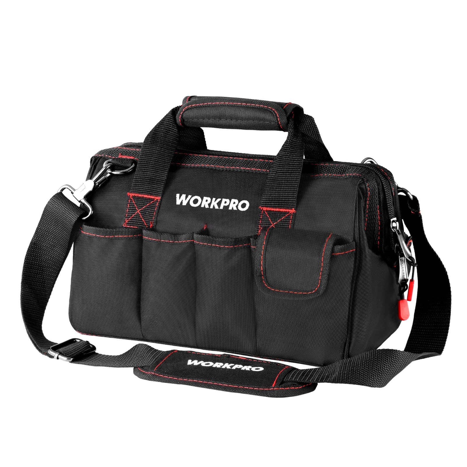 12″ Wide Mouth Storage Tool Bag – Heavy Duty, Close Top, Organizer for Tools & A
