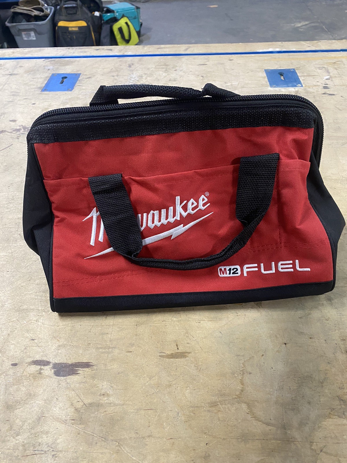 Milwaukee Canvas Tool Bag Fuel M12 13″L x 9″W x 10″H Heavy Duty Contractors