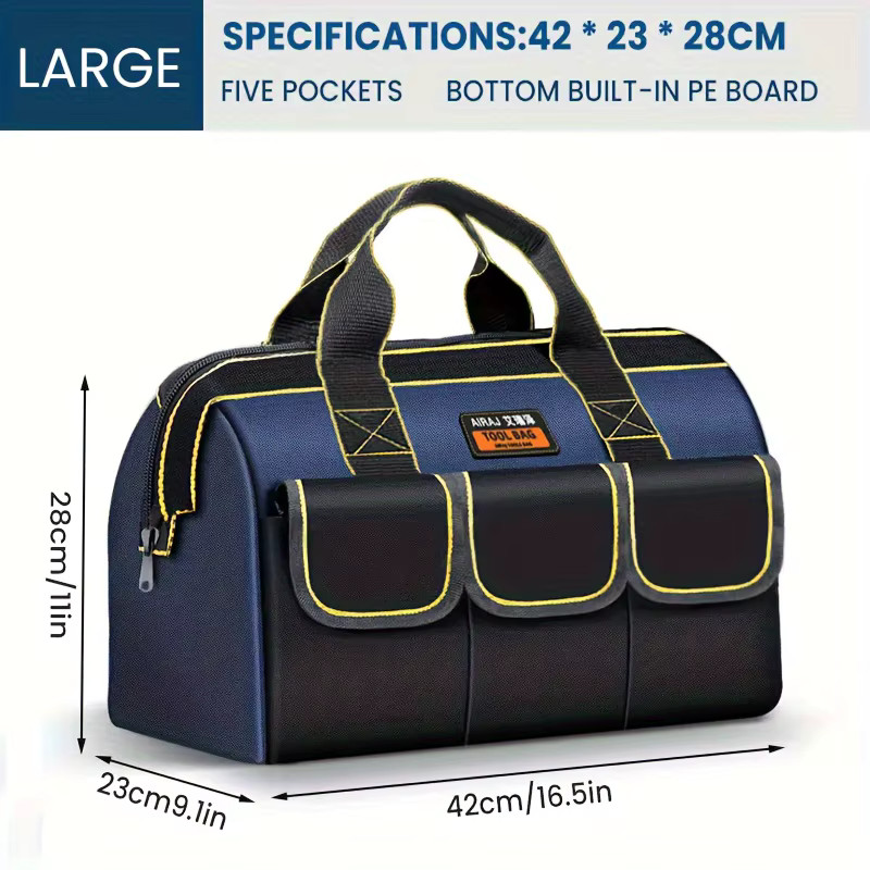 AIRAJ Multifunctional Tool Bags 1680D Oxford Cloth Electrician Wear-Resistant