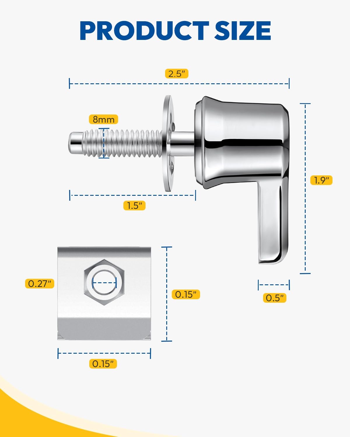 Saddlebag Lock Bolts for Harley Touring Softail Road Glide Security Hardware