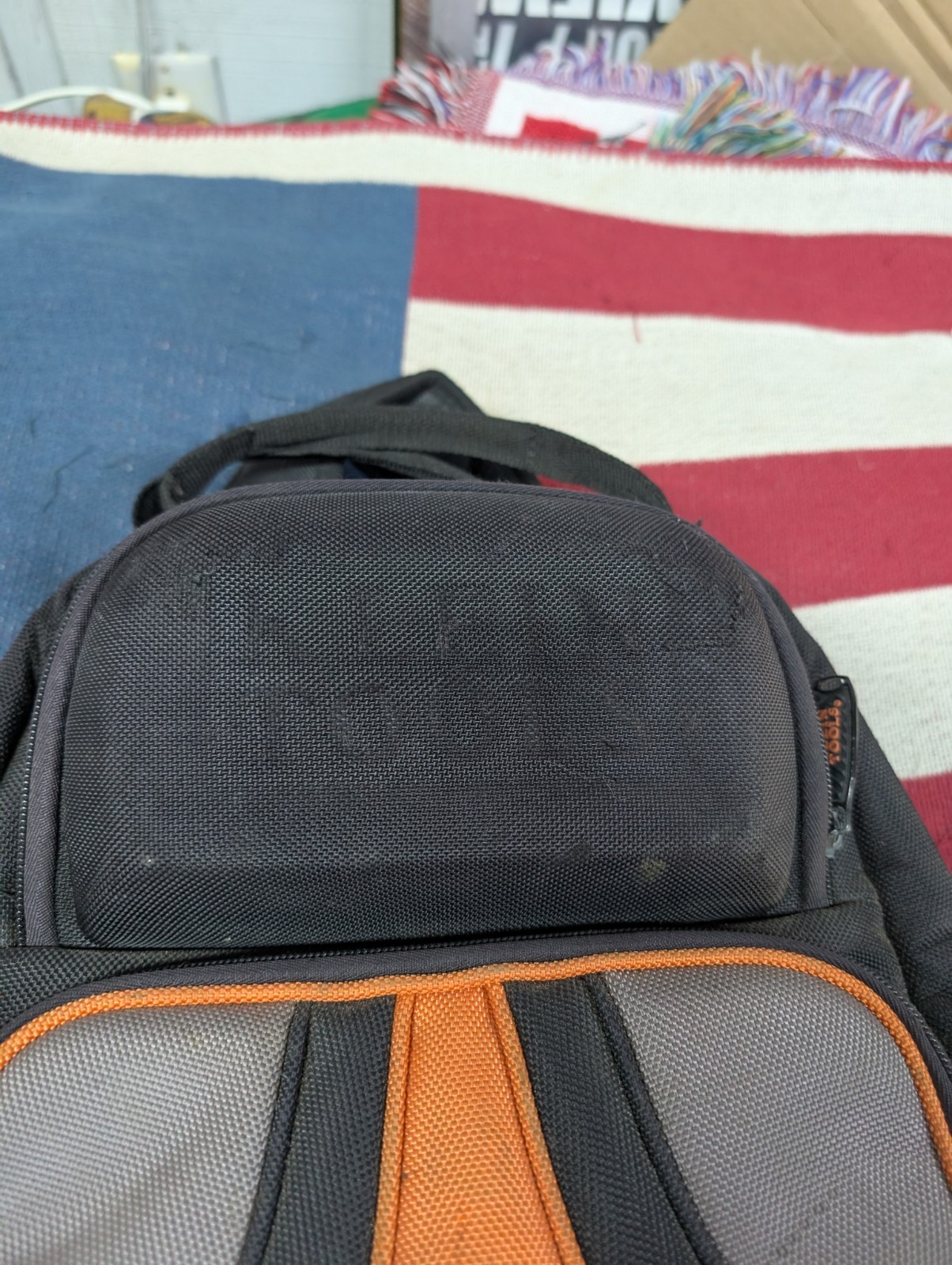 Klein Tools Tradesman Pro Orange/Black Electrician Tool Bag Backpack
