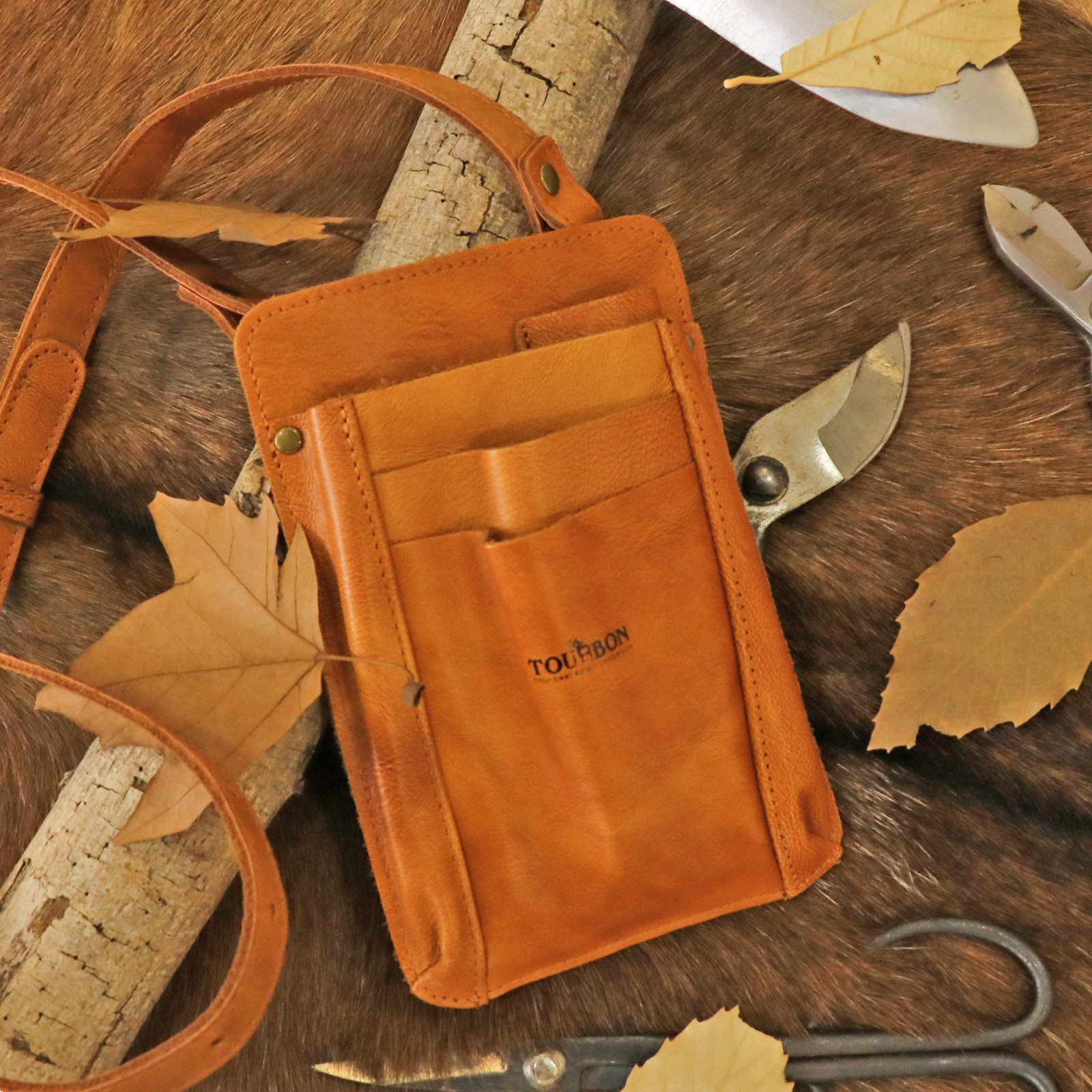 Leather Garden Belt Tools Organizer Pouch Florists Crossbody Girls Bag