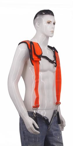Heavy Duty Tool Belt Suspenders 3-Point Padded Men’s Construction Work Mechanic