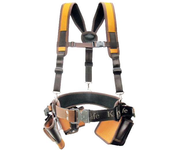KAYALIFE KL-800 Work Tool Belt Set Pouches Suspenders Wide Belt Made Korea