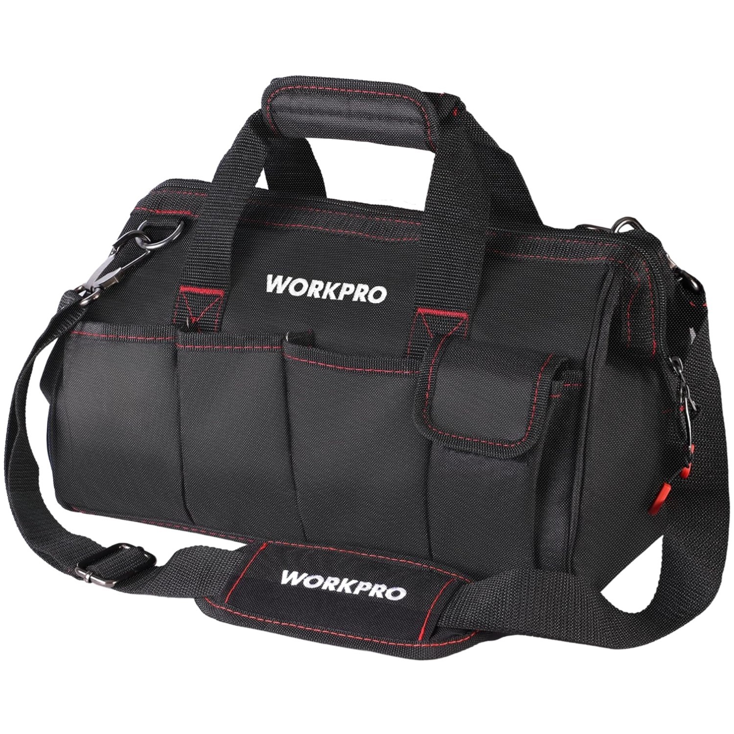 Multi-Pocket Tool Organizer, Shoulder Strap, Black