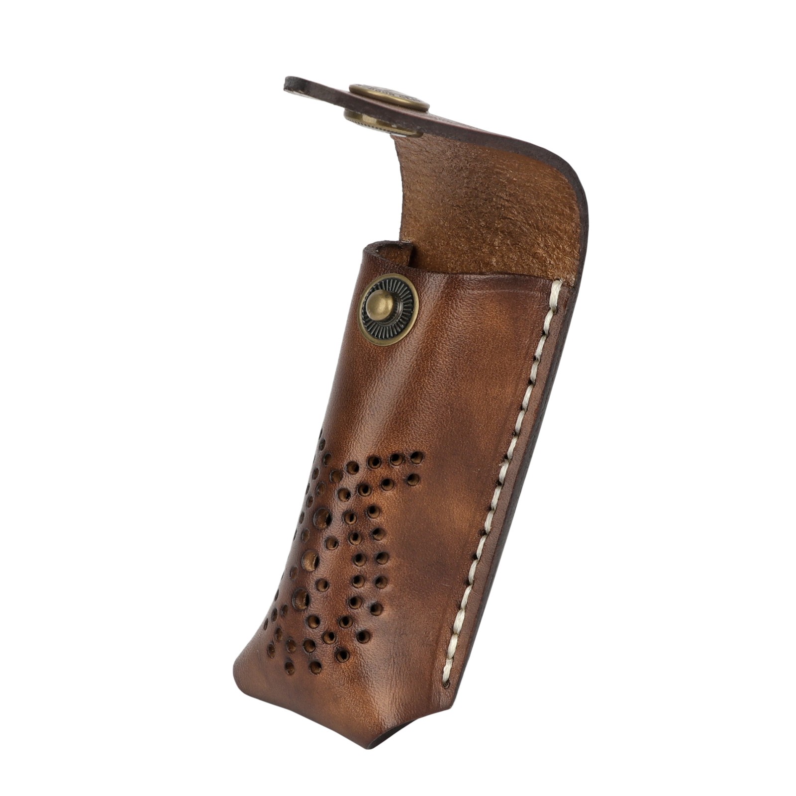 Leather Pocket Knife Sheath For Trapper Folding Blade Knives Case Belt Pouch