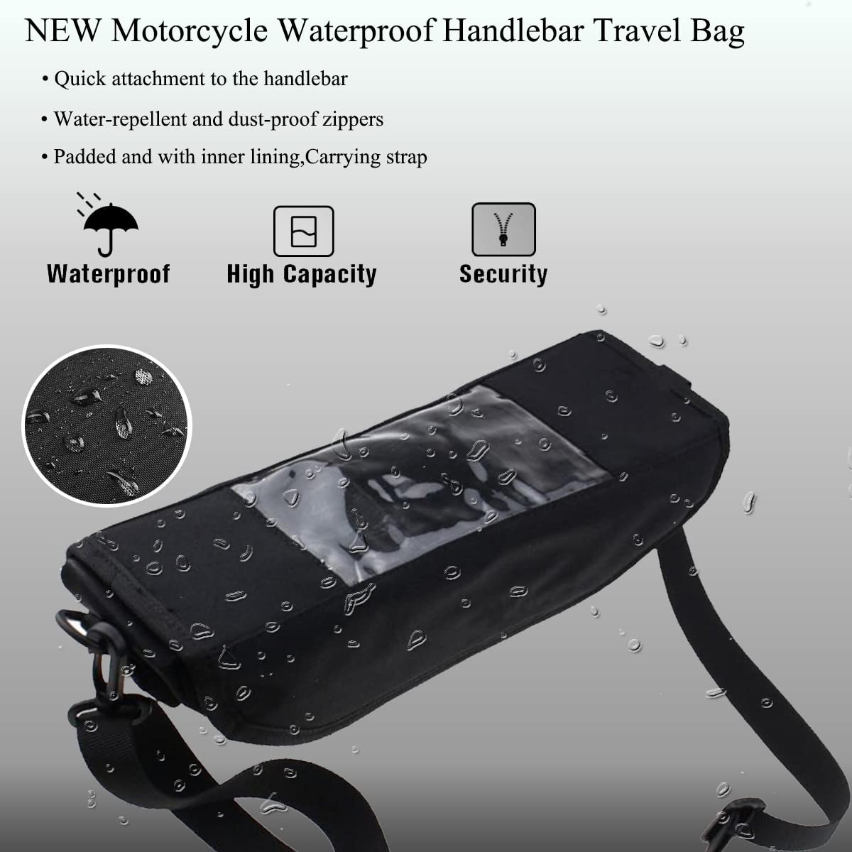 For KLR650 Adventure ABS KLX300 KLX230S Modern waterproof motorcycle handleba…